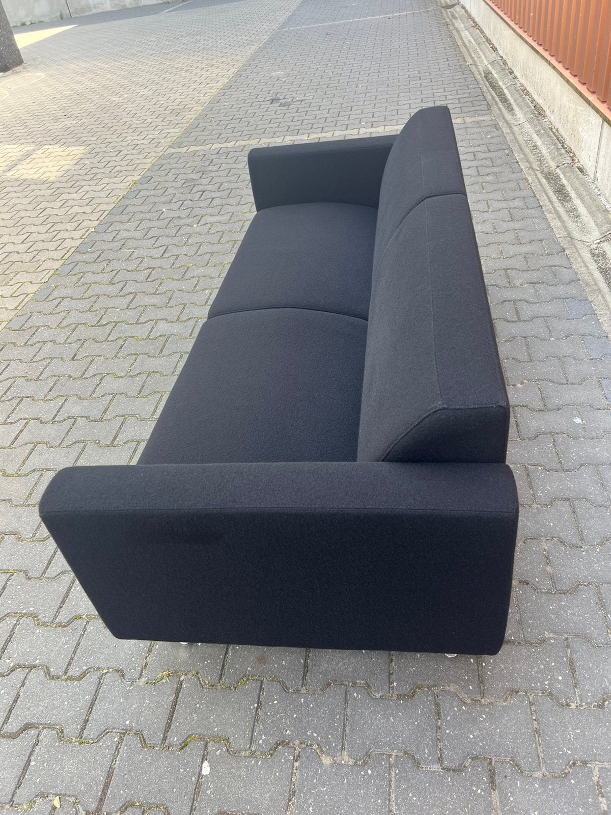Artifort Mare bank 2,5zits zwart Ploegwool - in nieuwstaat, Ophalen, Luxe design, Overige maten, Nieuw