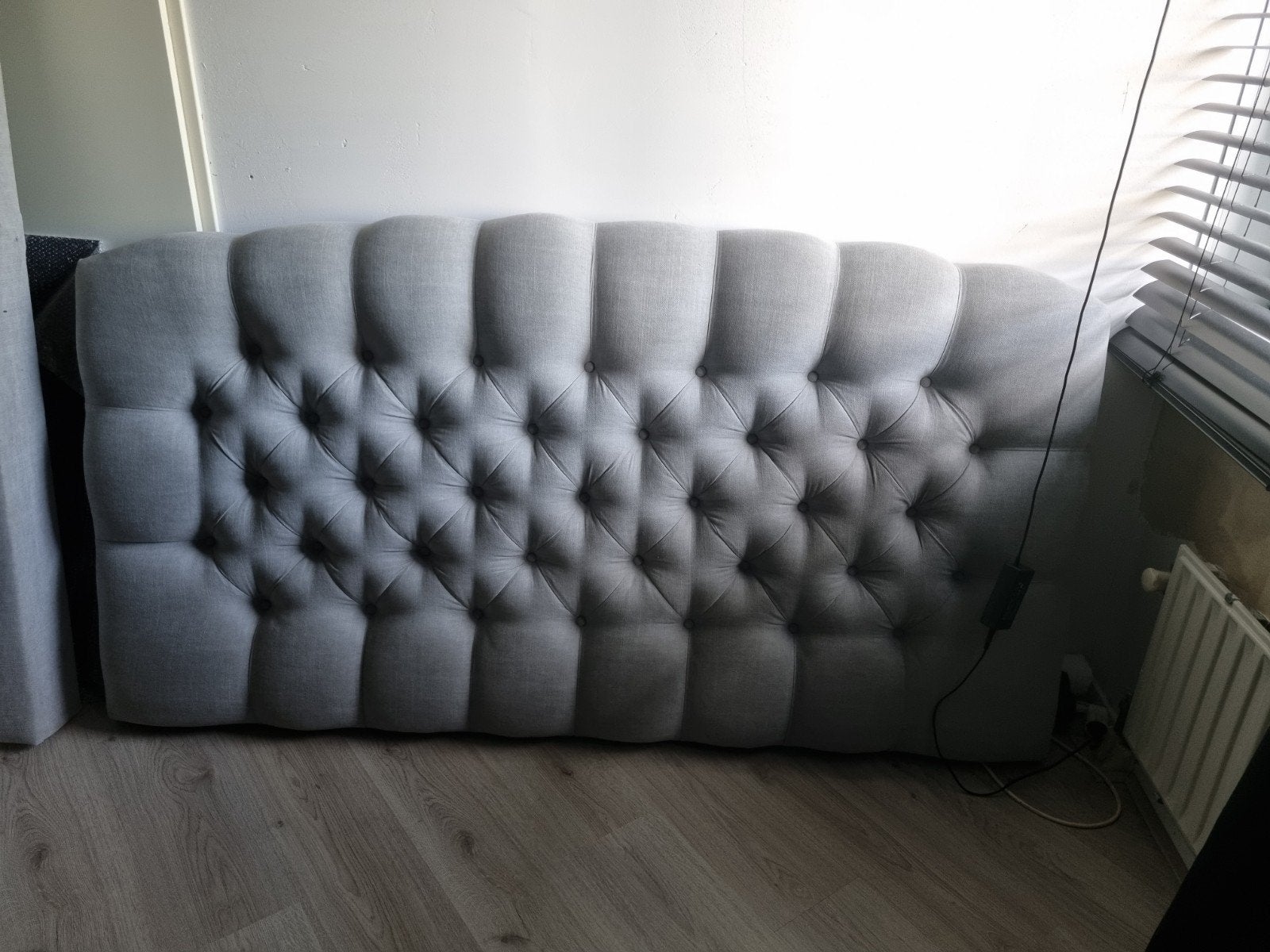 Gecapitonneerd hoofdbord, Ophalen, Tweepersoons, 180 cm