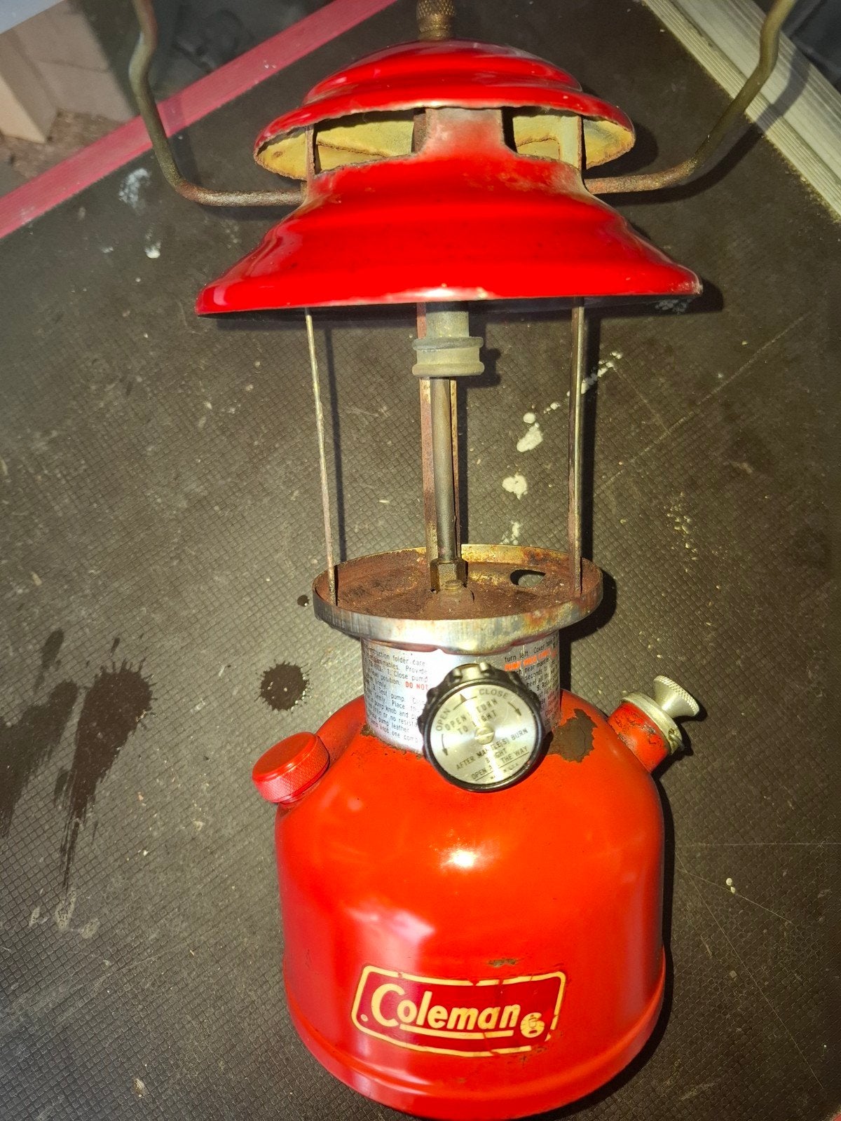Coleman 200 a benzinelamp retro campinglamp zonder glas, Ophalen of Verzenden