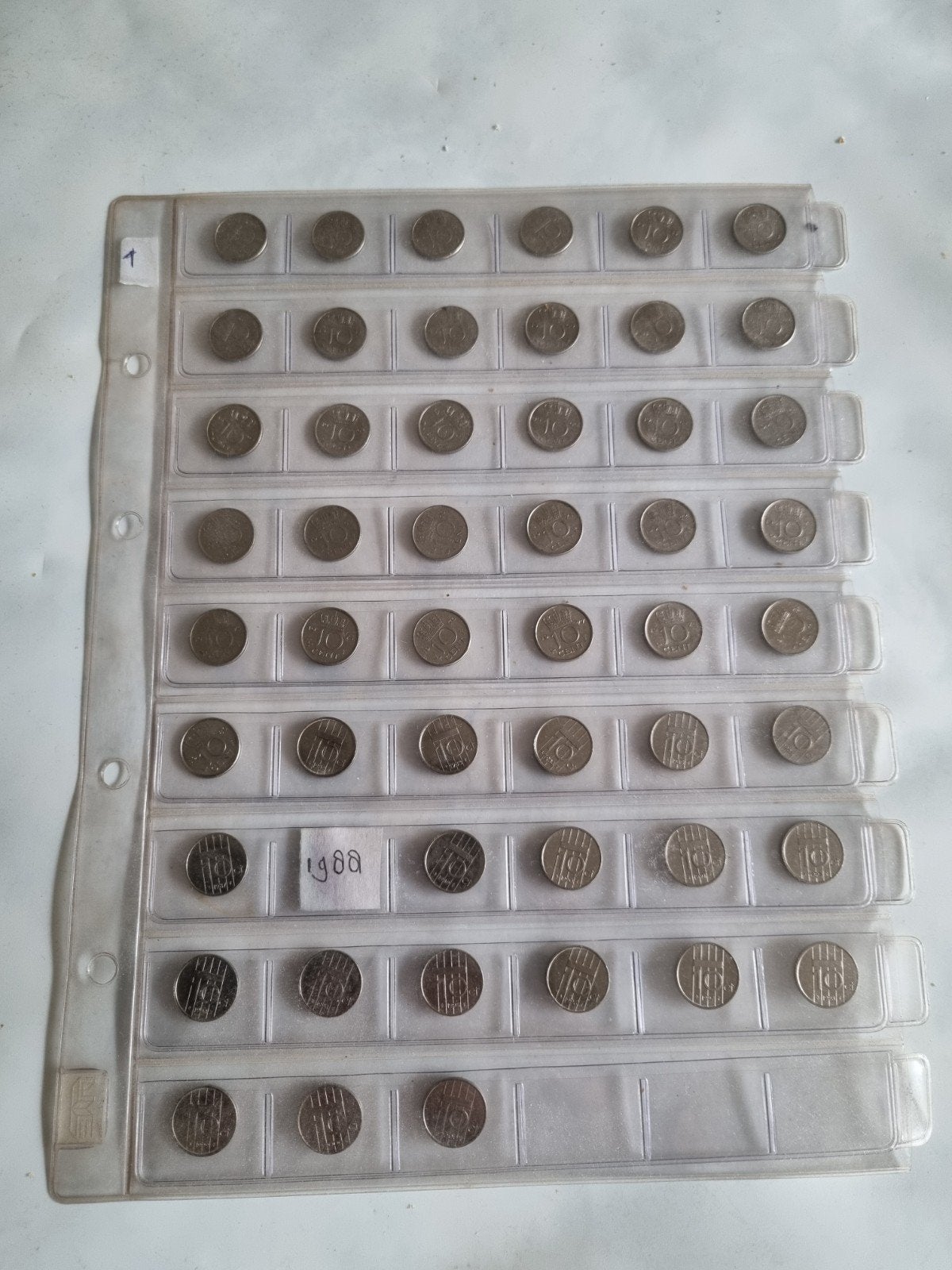 Ned: bijna complete collectie dubbeltjes van 1948 t/m 2001, Ophalen of Verzenden, Koningin Juliana, 10 cent, Setje