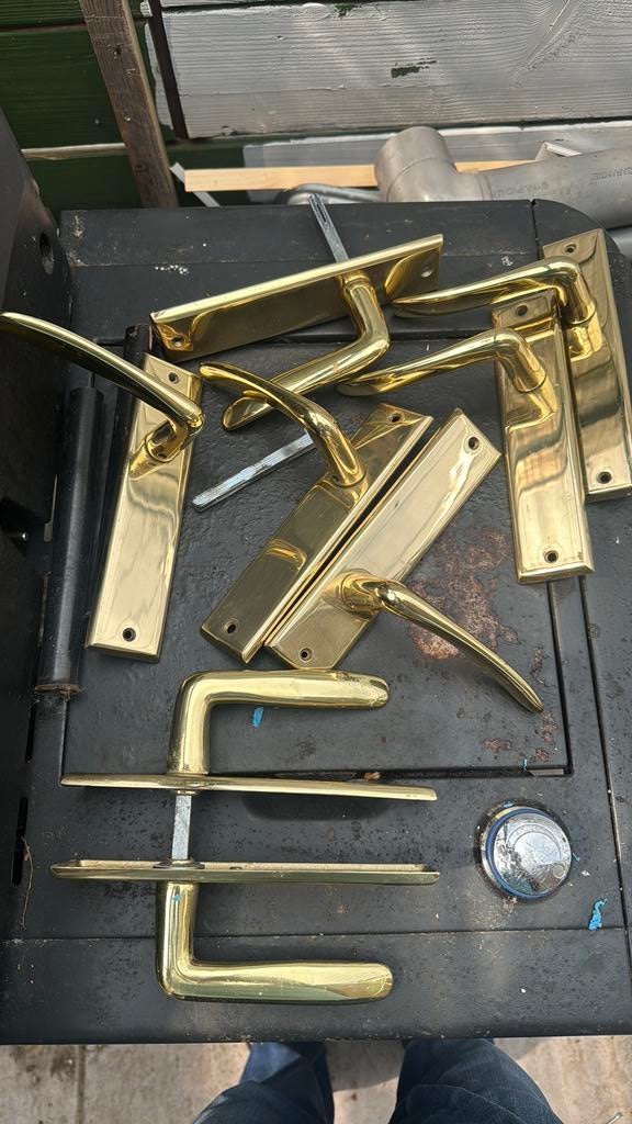 Intersteel Deurklink/deurkrukken. Kort gebruikt. Nette staat, Ophalen of Verzenden, Zo goed als nieuw, Rvs, Klink of Kruk