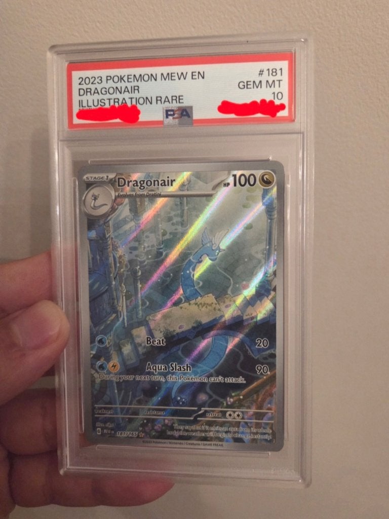 Dragonair 181 PSA 10 151 Illustration Rare, Ophalen of Verzenden, Zo goed als nieuw, Losse kaart