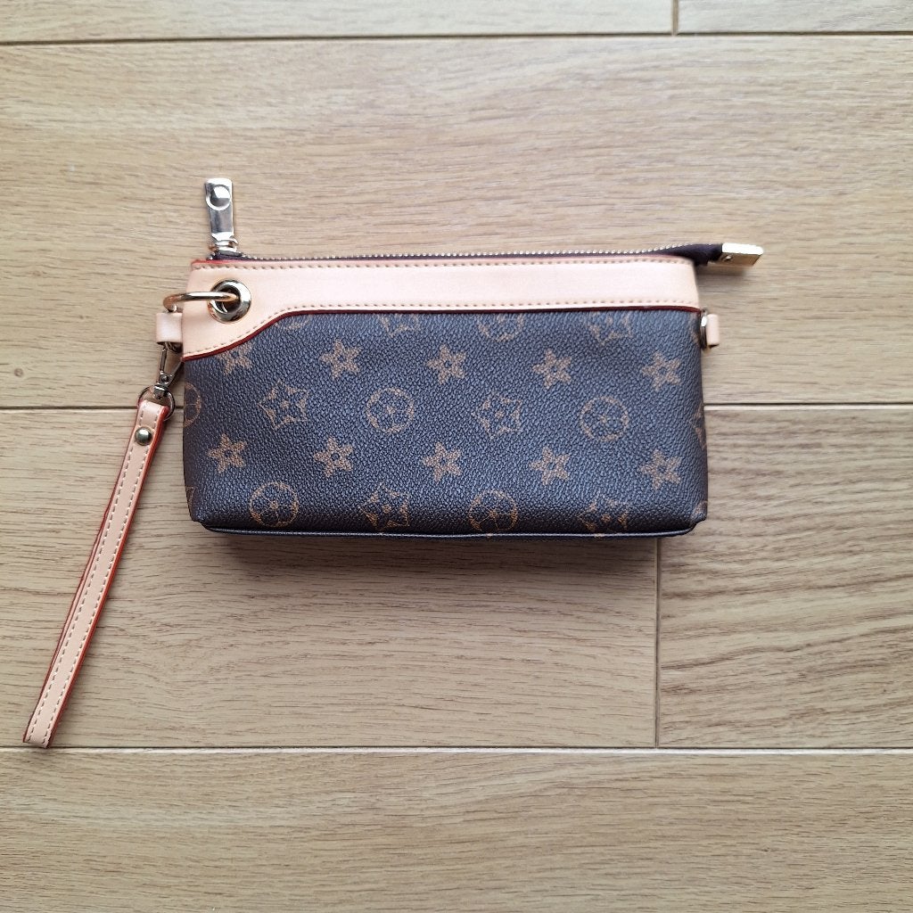 Clutch, Ophalen of Verzenden, Zo goed als nieuw, Bruin, Avondtasje