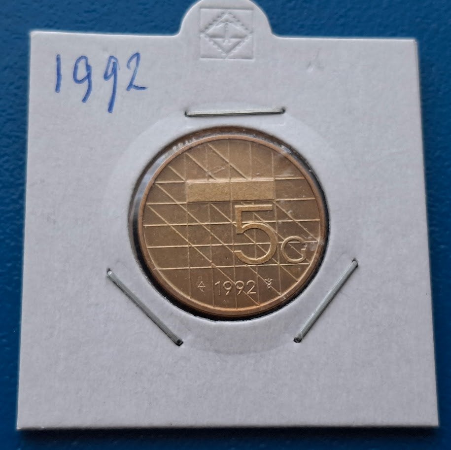Nederland 5 gulden 1992 UNC - Beatrix*, Postzegels en Munten, Munten | Nederland, Verzenden, Koningin Beatrix, 5 gulden, Losse munt