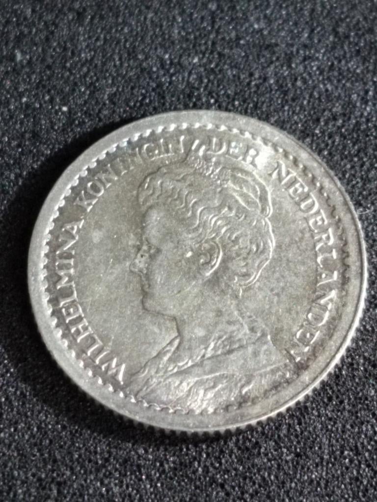 10 cent 1917 Wilhelmina fdc, Postzegels en Munten, Munten | Nederland, Ophalen of Verzenden, Koningin Wilhelmina, 10 cent