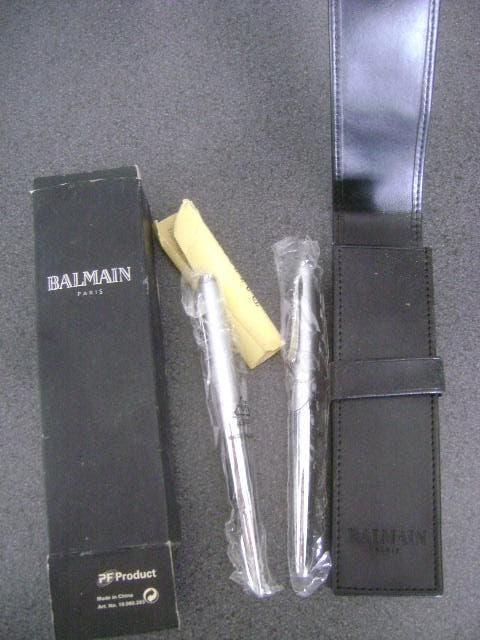 balmain paris pennenset in etui, Verzamelen, Pennenverzamelingen, Overige merken, Balpen, Met doosje, Ophalen of Verzenden