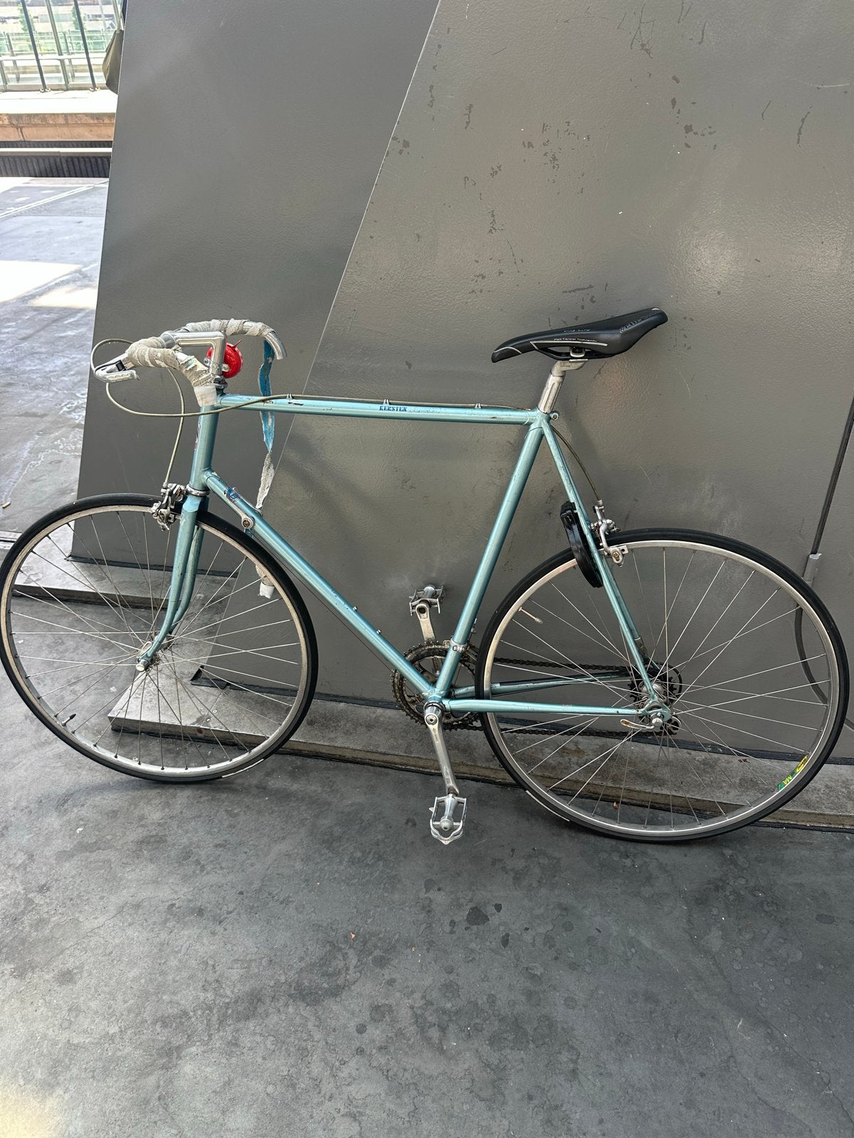 Vintage JJ RACE FIETS - Lichtblauw, Fietsen en Brommers, Fietsen | Racefietsen, Staal, Ophalen of Verzenden, Zo goed als nieuw