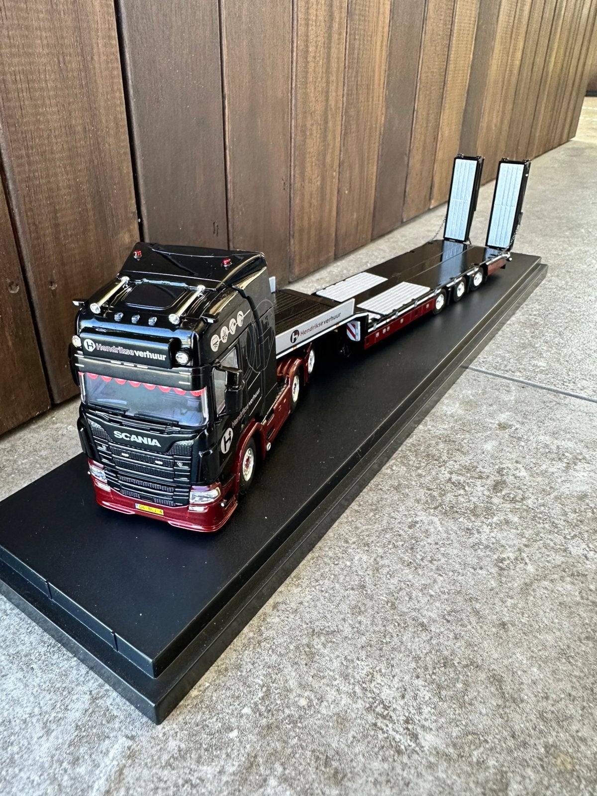 Nieuw! Scania WSI model met dieplader Hendrikse Verhuur, Ophalen of Verzenden, Nieuw, Bus of Vrachtwagen, Wsi