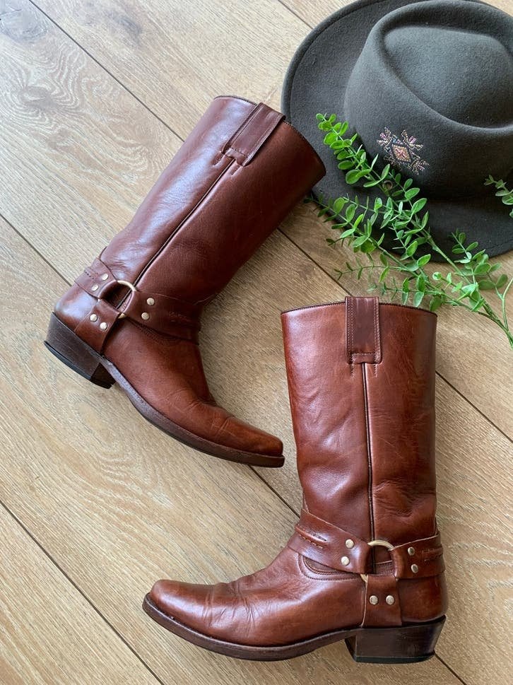 Cordones bikerboots 40 western boots bohemian laarzen, Hoge laarzen, -, Ophalen of Verzenden, Zo goed als nieuw