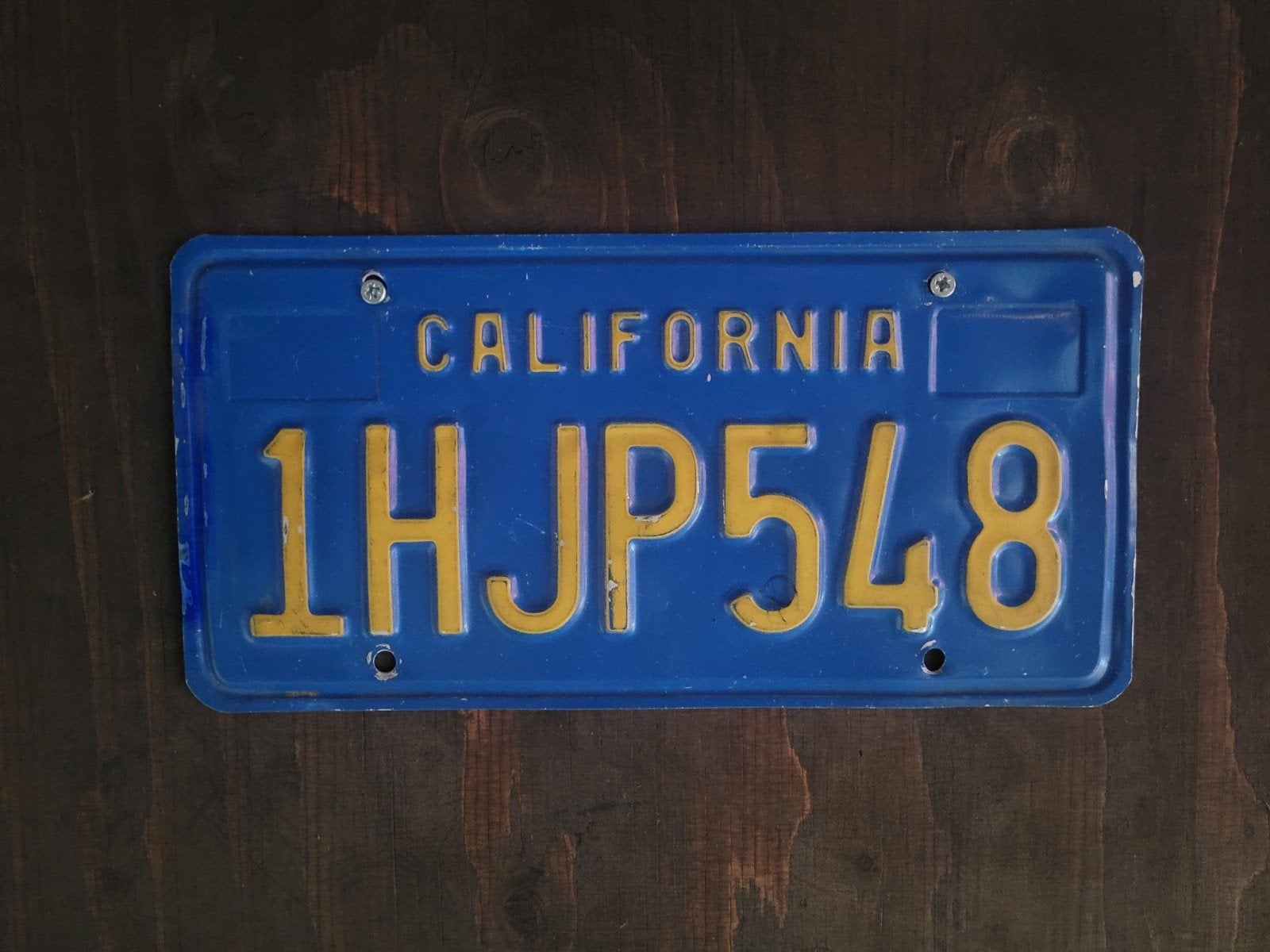 USA California blue plate amerikaanse kentekenplaat amerika, Ophalen of Verzenden