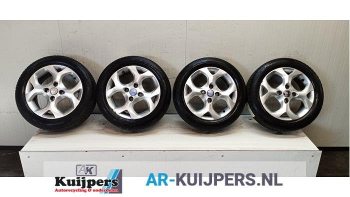 Sportvelgenset + banden van een Ford Fiesta, Auto-onderdelen, Banden en Velgen, Gebruikt, -, -, -