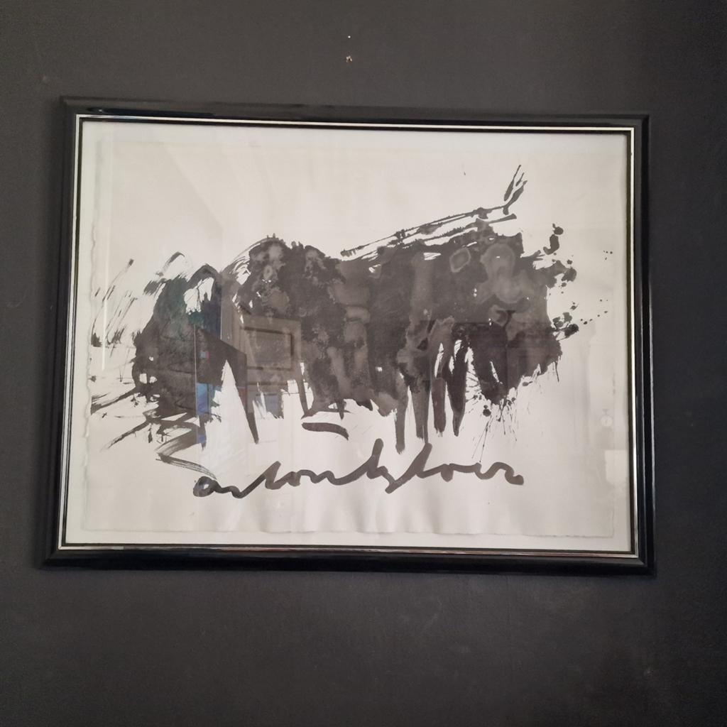 Anton Heyboer - Stier (doek 105x78 cm), Ophalen of Verzenden
