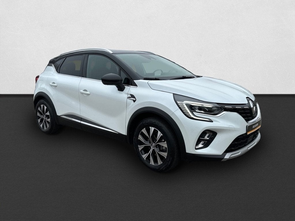 Renault Captur 1.6 E-Tech full hybrid 145 techno CRUISE / CA, Auto's, 94 pk, Gebruikt, 715 kg, Leder en Stof