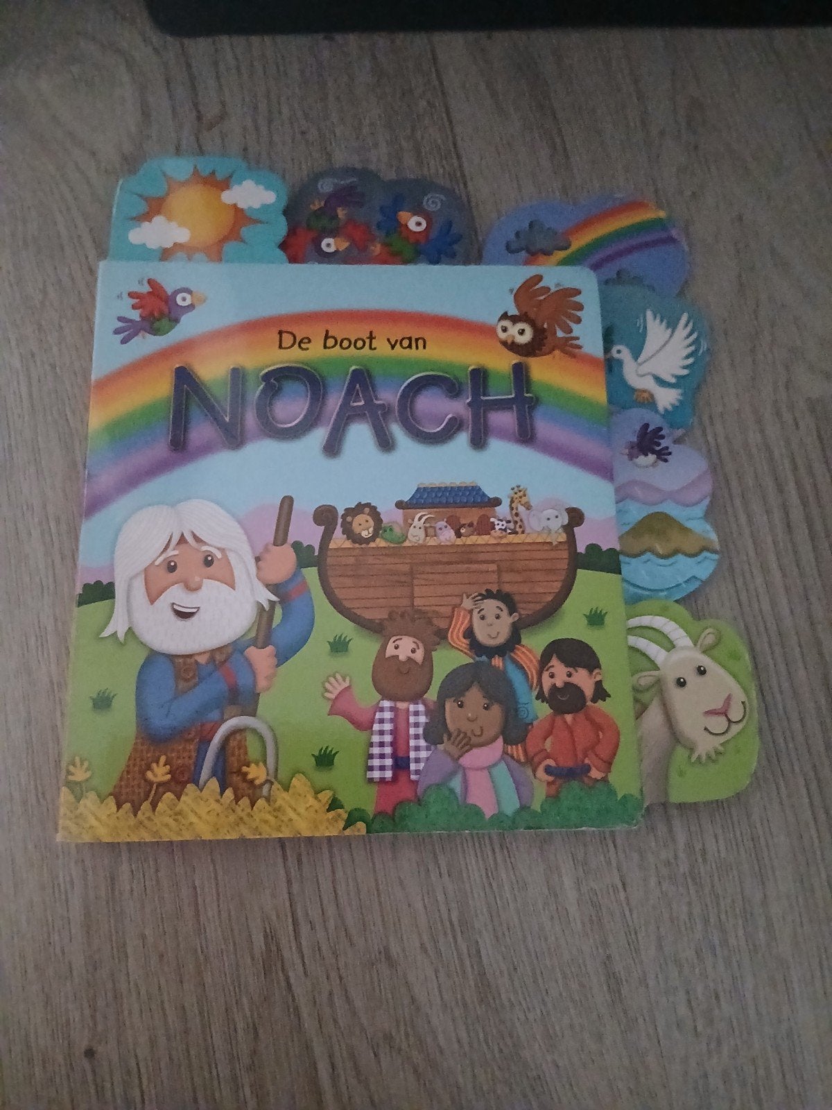 De boot van Noach - Uitklapboek voor kinderen, Boeken, Ophalen of Verzenden, Zo goed als nieuw, Uitklap-, Voel- of Ontdekboek