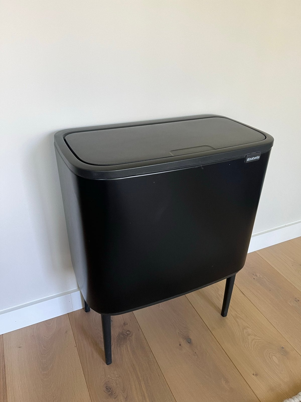 Brabantia Bo Touch Bin 3x11L - Zwart, Ophalen, Kunststof, 50 tot 75 cm, Zo goed als nieuw