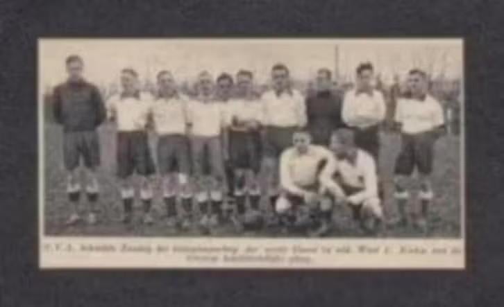 Knipsel Amsterdam VVA Voetbal Kampioenschap 1937., Ophalen of Verzenden, Zo goed als nieuw