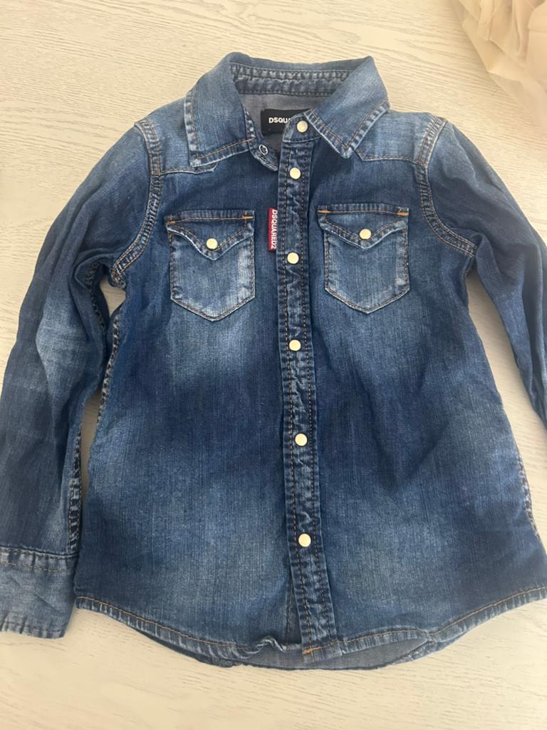 Dsquared2 blouse, Ophalen of Verzenden, Zo goed als nieuw, Jongen, Overhemd of Blouse