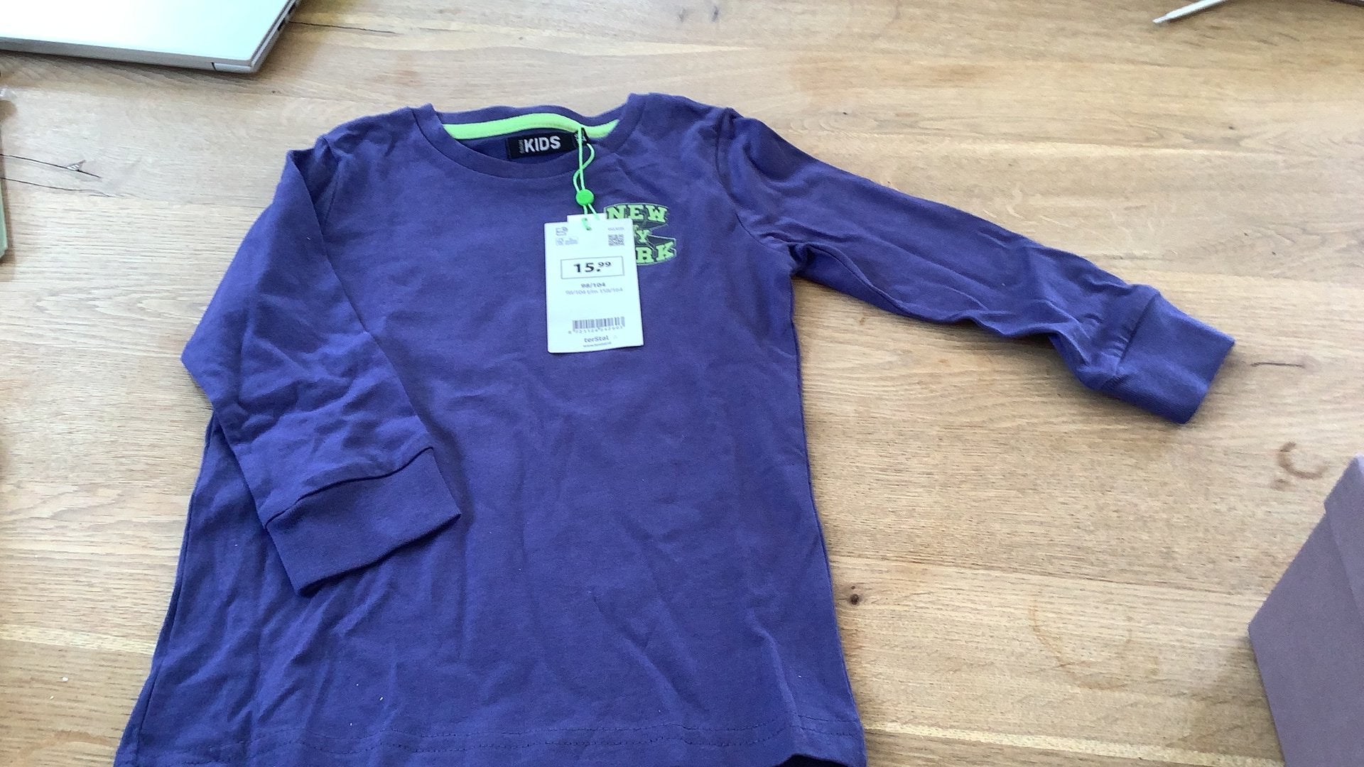 Shirt met lange mouw 98/104, Ophalen of Verzenden, Nieuw, Jongen, Shirt of Longsleeve