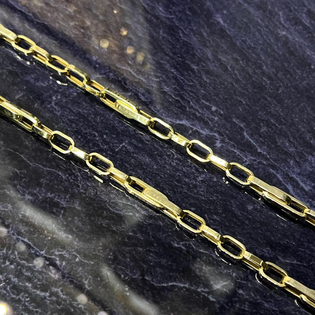 14 karaat gouden ketting monte carlo schakel prachtig model, Ophalen of Verzenden, Zo goed als nieuw, Goud