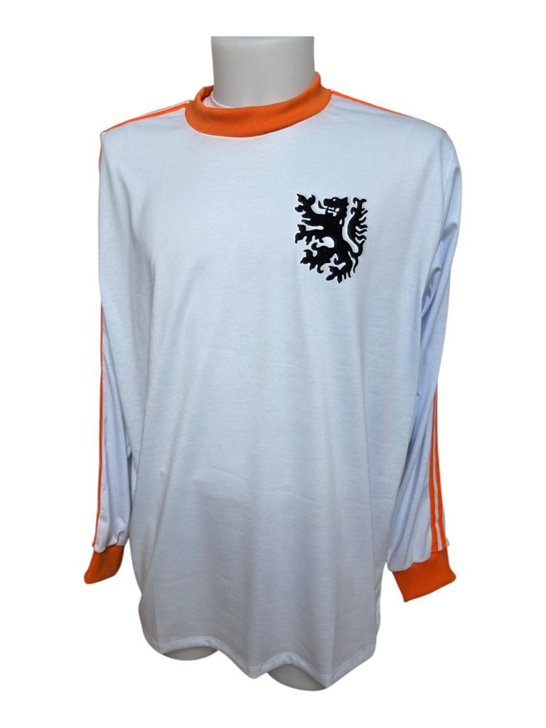 Uniek Retro Nederlands Elftal Shirt – WK 1974 Uitshirt (Long, Maat XL, Verzenden, Zo goed als nieuw, Shirt