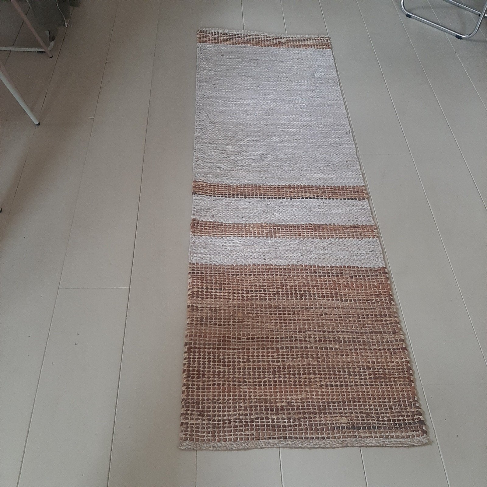 Vloerkleed loper 2.10 x 70 cm. Sisal met katoen, Ophalen, 200 cm of meer, 50 tot 100 cm, Zo goed als nieuw