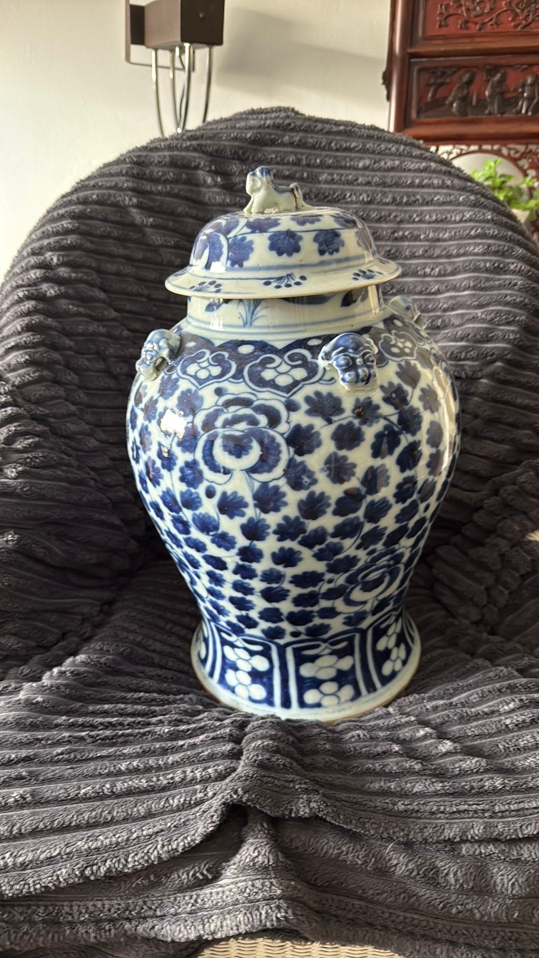 Grote chinese dekselpot, Ophalen of Verzenden