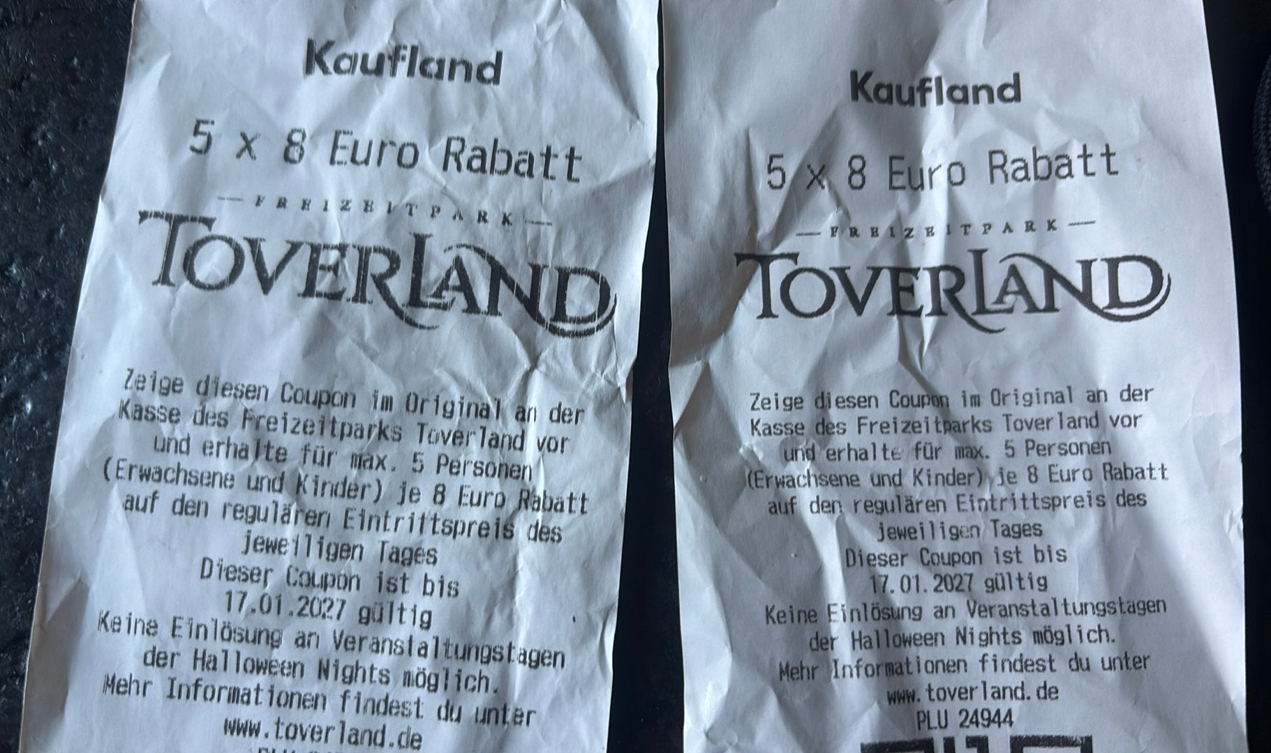 Kortingsbonnen Toverland, Audio, Tv en Foto, Filmrollen, Ophalen