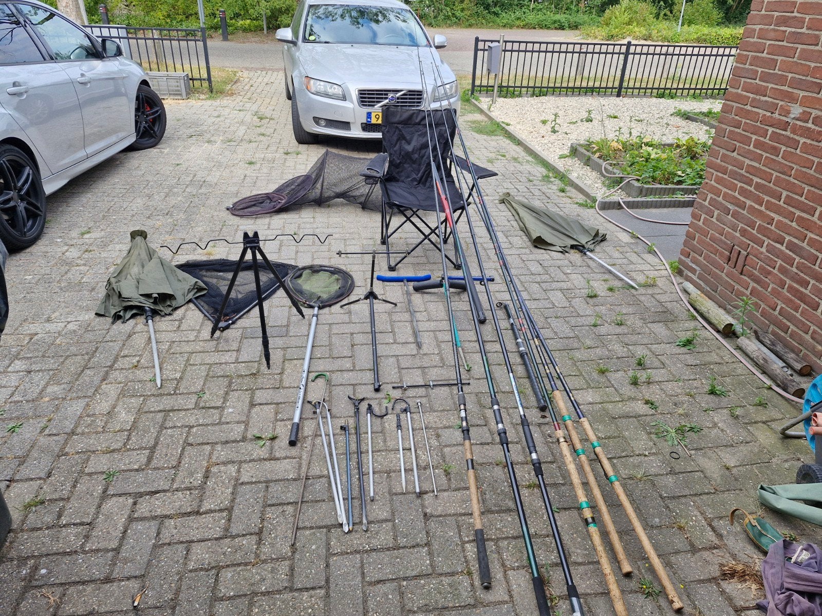 visspullen. alles in een keer weg!, Ophalen, Gebruikt, Werphengel