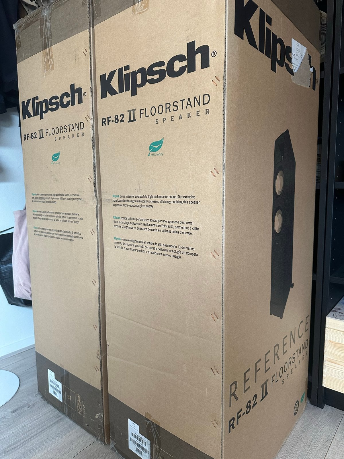 Klipsch RF-82 II Floorstand Speakers zwart, Vloerstaande luidspreker, Zo goed als nieuw, Geschikt voor surround/home cinema, Ophalen
