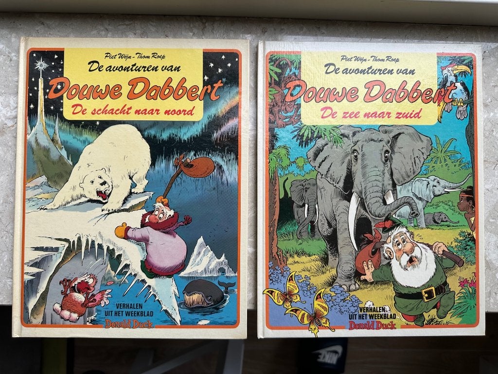 Douwe Dabbert  2 Hard Cover beide  1ste druk, Gelezen, Eén stripboek, Ophalen of Verzenden, Piet Wijn, Thom Roep