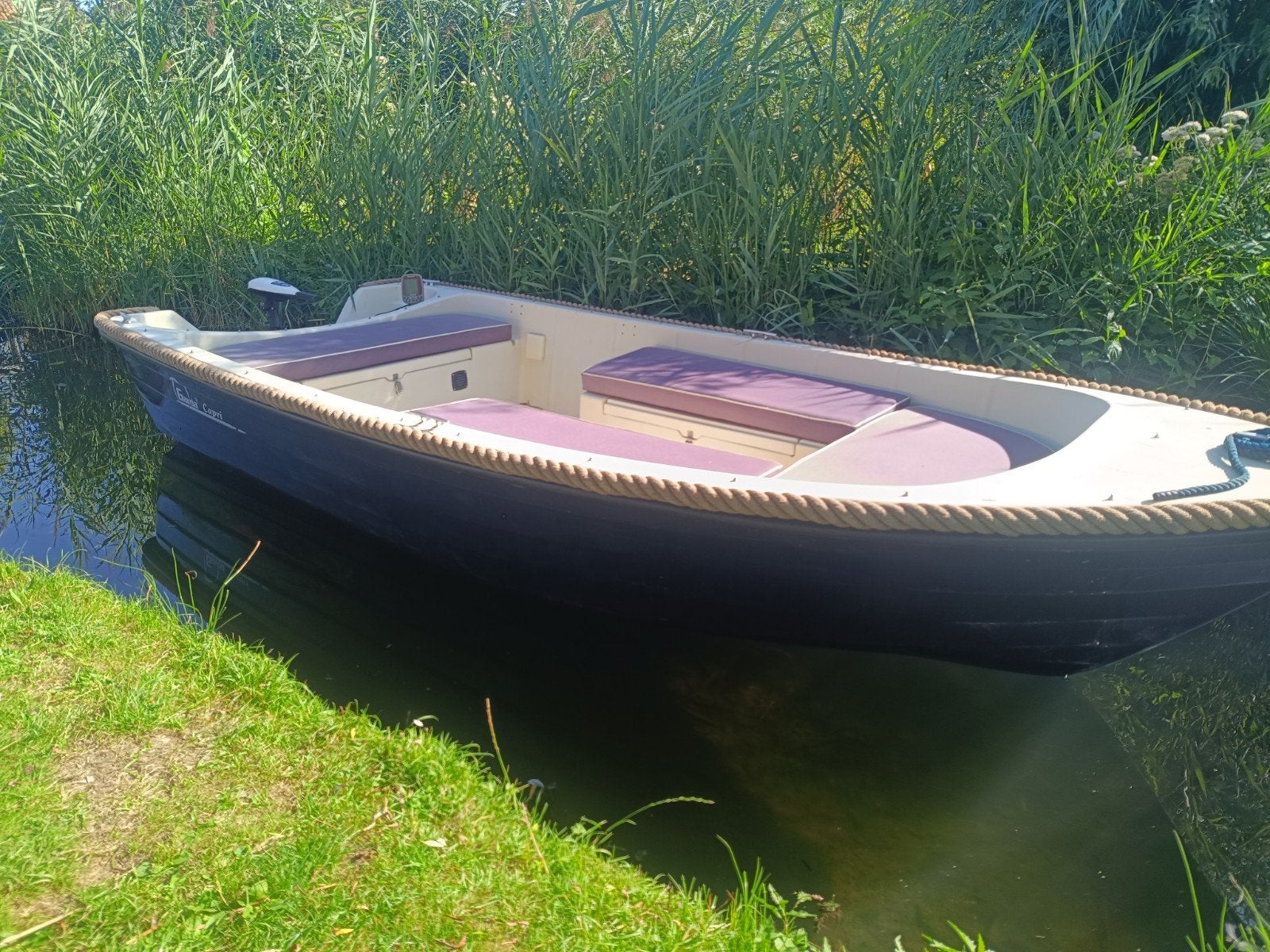 Garda 450 + 65 lbs fluistermotor elektrische sloep, Watersport en Boten, Ophalen, Polyester, Elektrisch, Kussenset