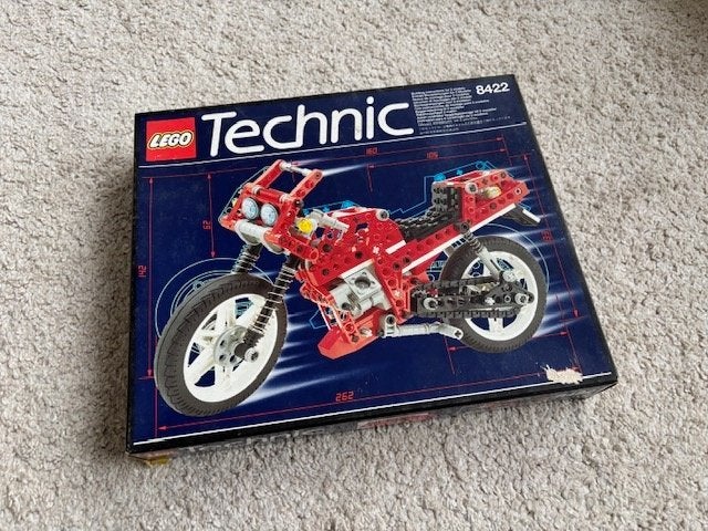 Technic Lego set 8422 Circuit Shock Racer V-Twin Super Bike, Inclusief instructies, Gebruikt, Lego, Ophalen of Verzenden