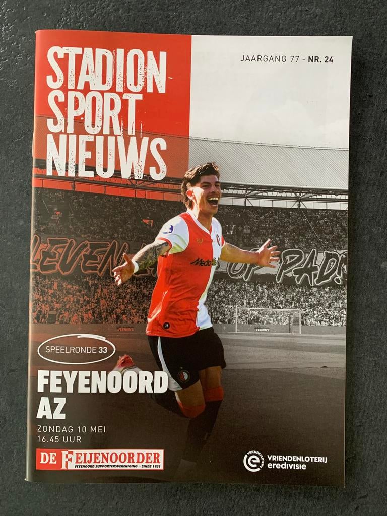 Programmaboekje Feyenoord - AZ, Ophalen of Verzenden, Nieuw, Feyenoord, Boek of Tijdschrift
