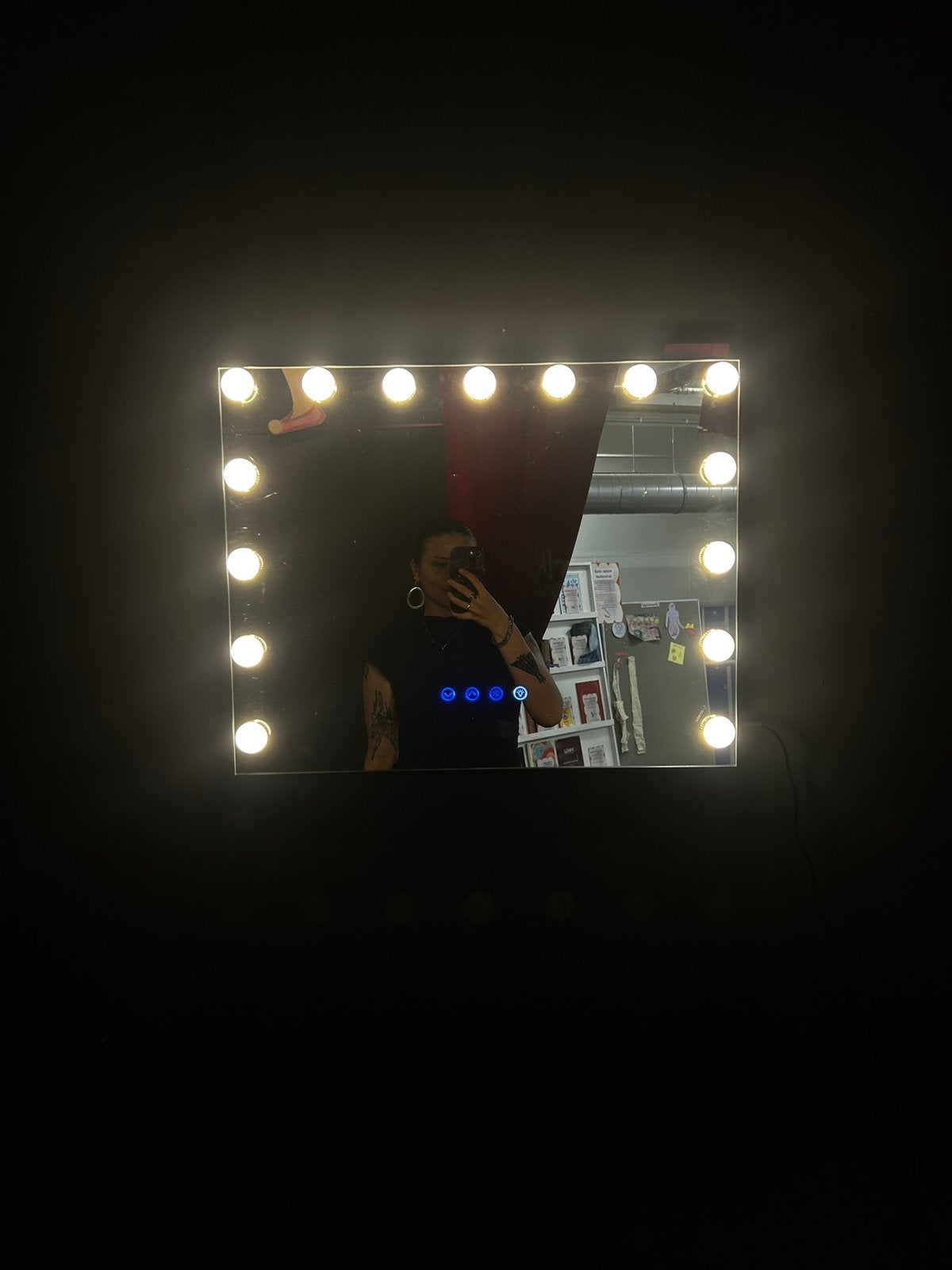 vanity make up spiegel met lampen, Ophalen, Zo goed als nieuw, Minder dan 50 watt