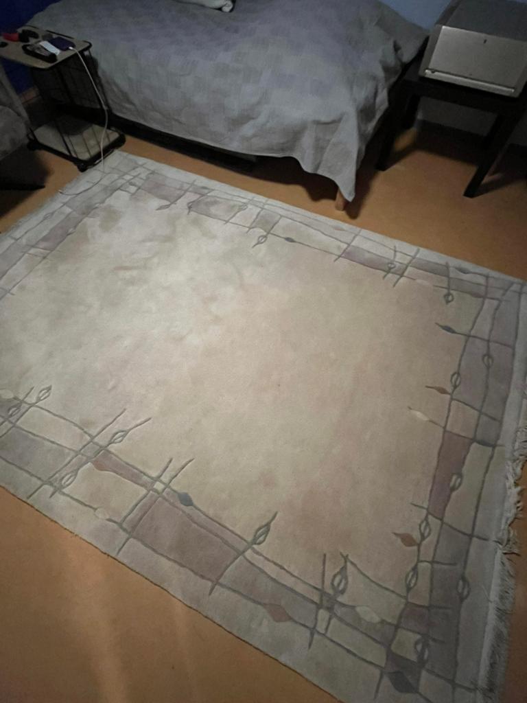 Zwaar tapijt 210x260, Huis en Inrichting, Stoffering | Tapijten en Kleden, Ophalen, Crème, 200 cm of meer, Zo goed als nieuw
