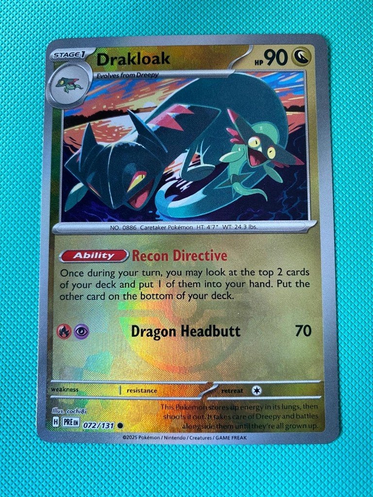 Drakloak 072/131 PRE masterbal, Ophalen of Verzenden, Nieuw, Losse kaart, Foil