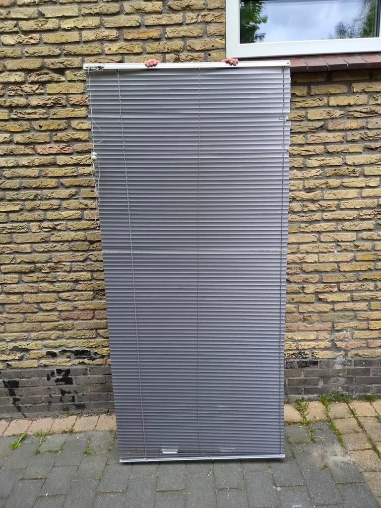 Luxaflex jaloezie zilverkleurig 91x200 cm, Ophalen, Gebruikt, Grijs