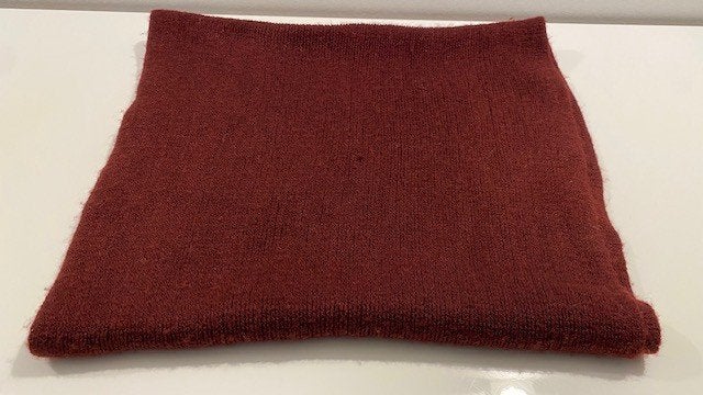 Bordeaux snood-sjaal, Ophalen of Verzenden, Gedragen, Maat 46/48 (XL) of groter, Sjaal