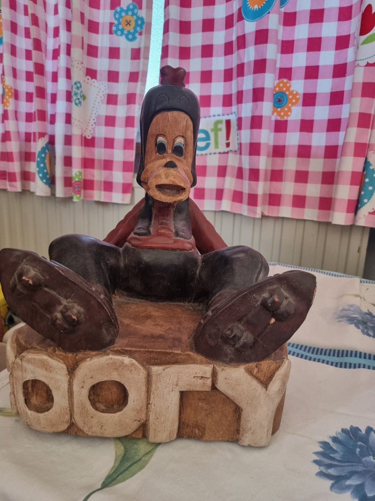 Houten goofy, Ophalen
