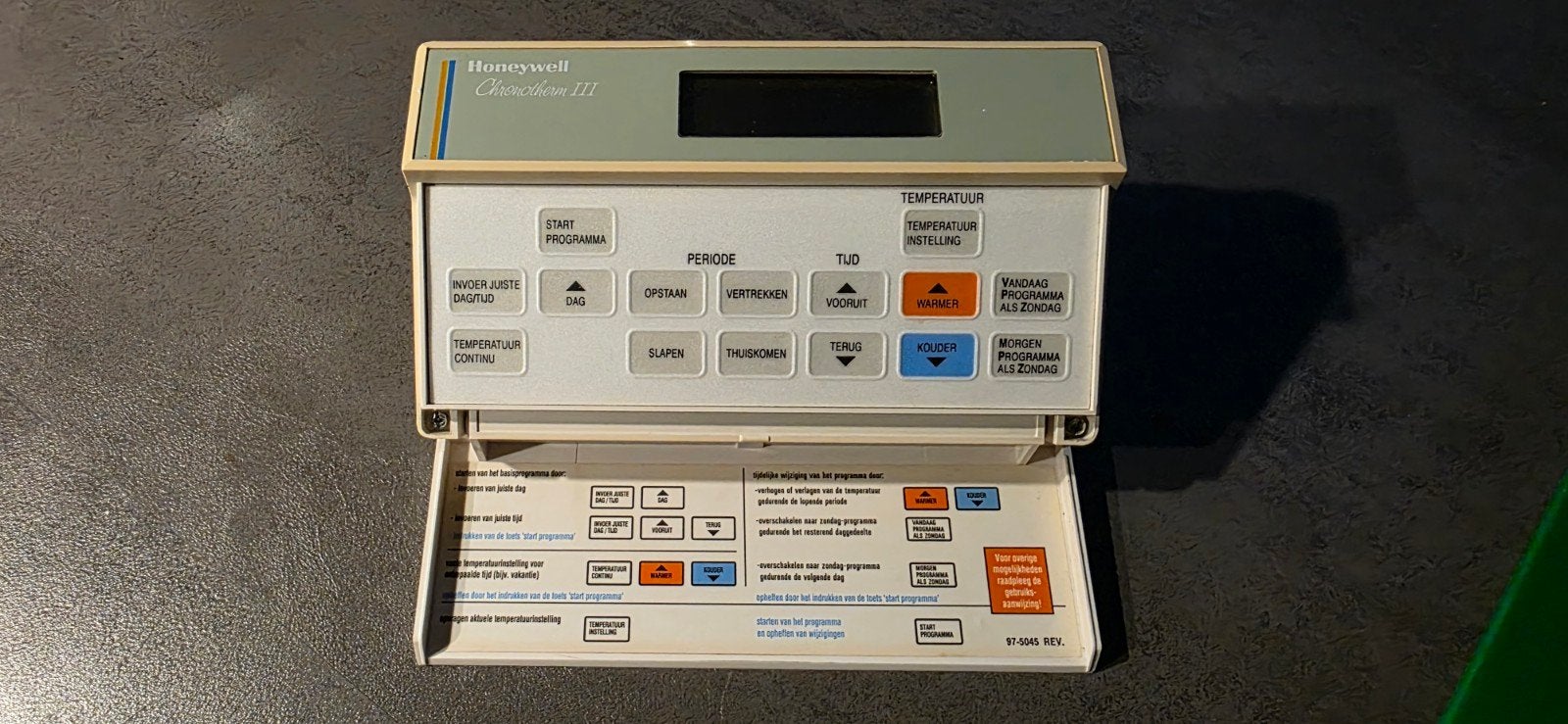 Honeywell Chronotherm III Programmeerbare Thermostaat, Doe-het-zelf en Verbouw, Thermostaten, Ophalen of Verzenden, Gebruikt