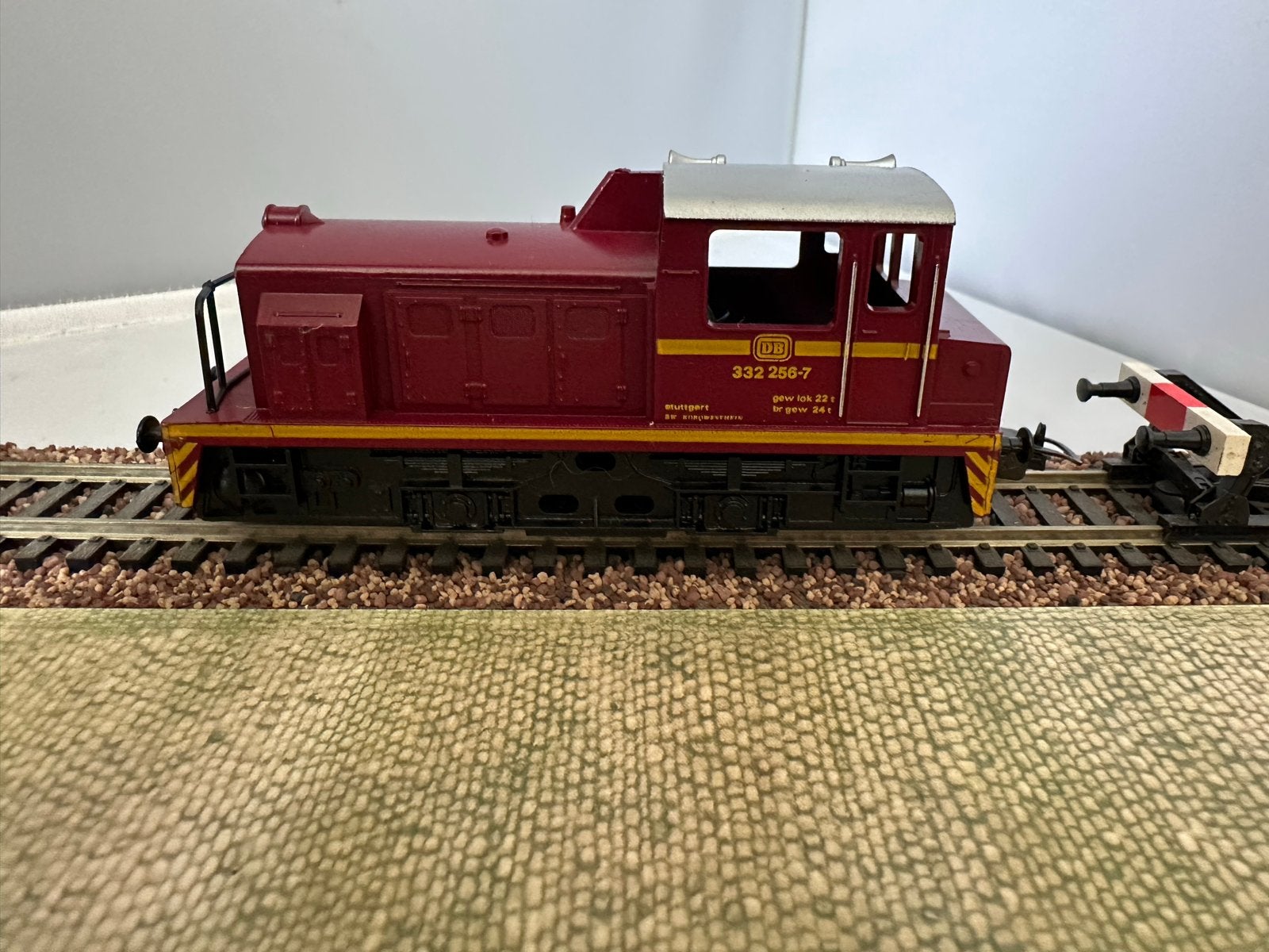 Lima DB Diesellocomotief 332 256-7 loopt perfect, Gebruikt, Ophalen of Verzenden, Analoog, Lima