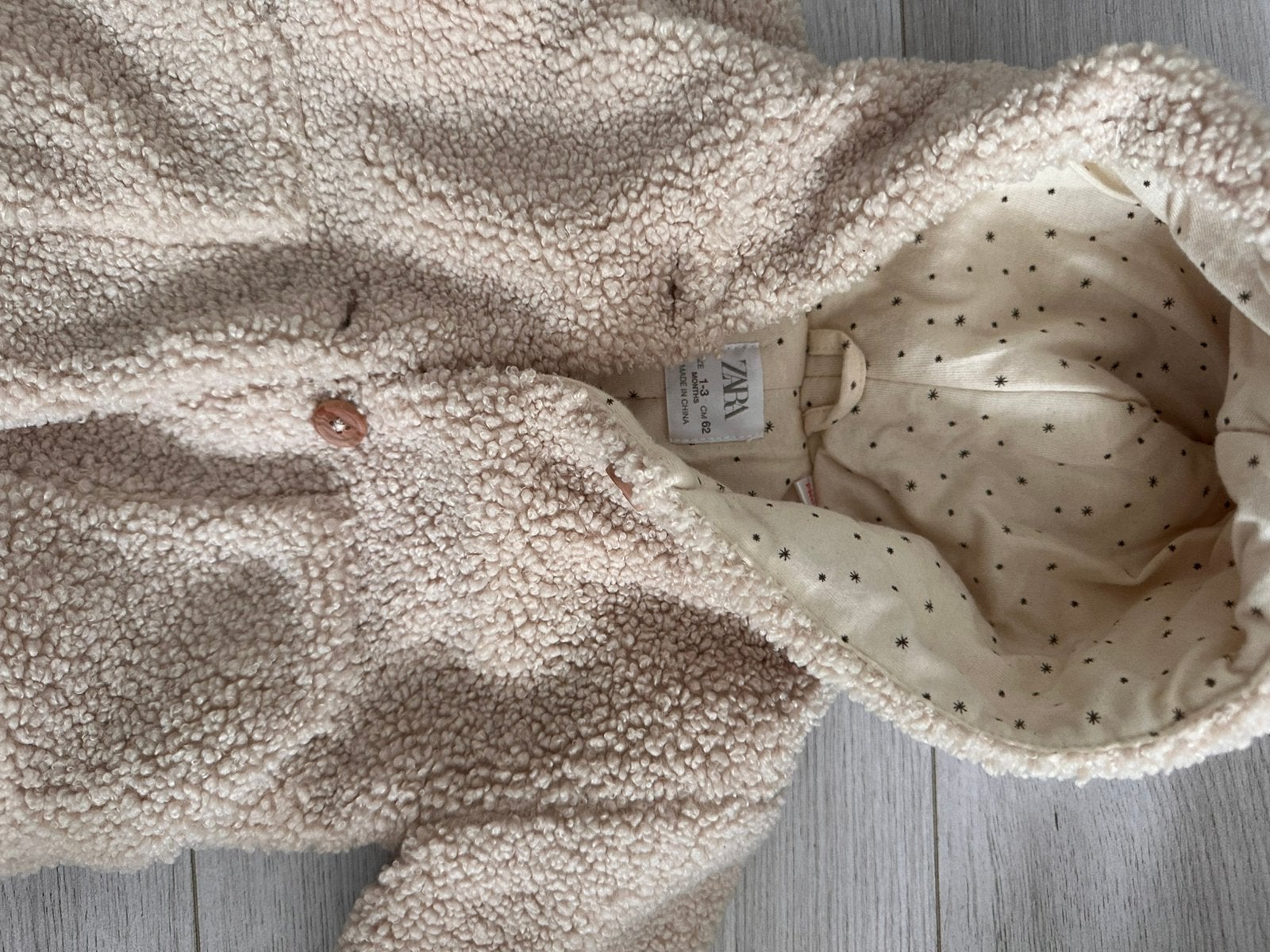 Baby teddy jasje van zara, Ophalen of Verzenden, Zo goed als nieuw, Jongetje of Meisje, Jasje