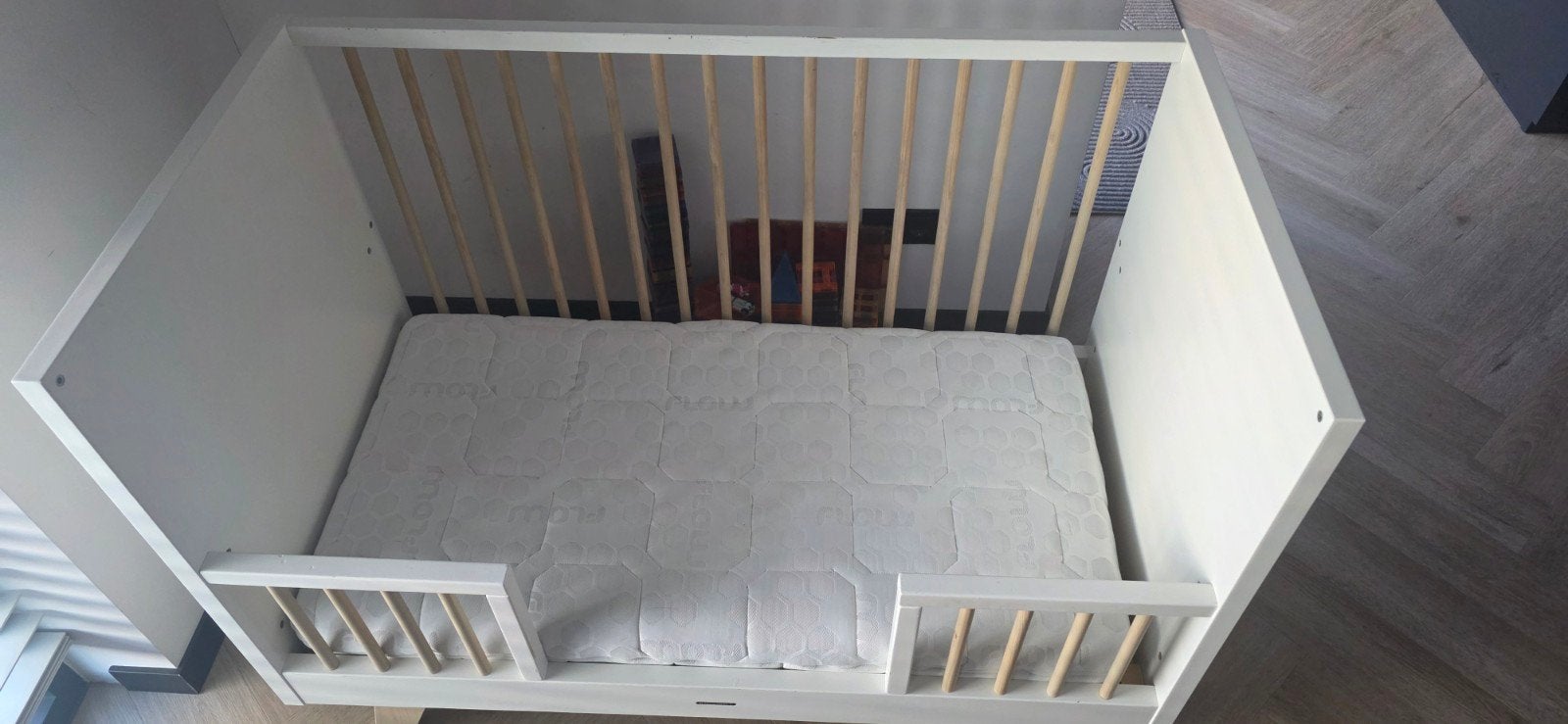 Kidsmill Lars Ledikant/Meegroeibed 60x120 met matras, Gebruikt, Minder dan 140 cm, Minder dan 70 cm, Ophalen