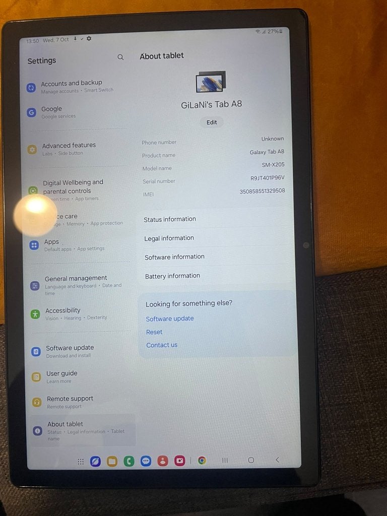 Samsung Galaxy Tab A8 (SM-X205) Wifi + Mobiel internet, Computers en Software, Gebruikt, Samsung, 64 GB, Galaxy Tab A8 SM-X205