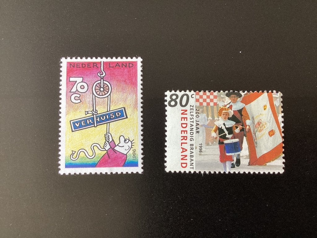 1996, 2 zegels, 1672 en 1682, Ophalen of Verzenden, Na 1940, Postfris