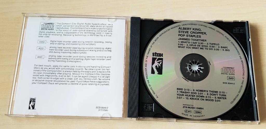Steve Cropper - Jammed Together CD 1969/199? Albert King, Ophalen of Verzenden, Gebruikt