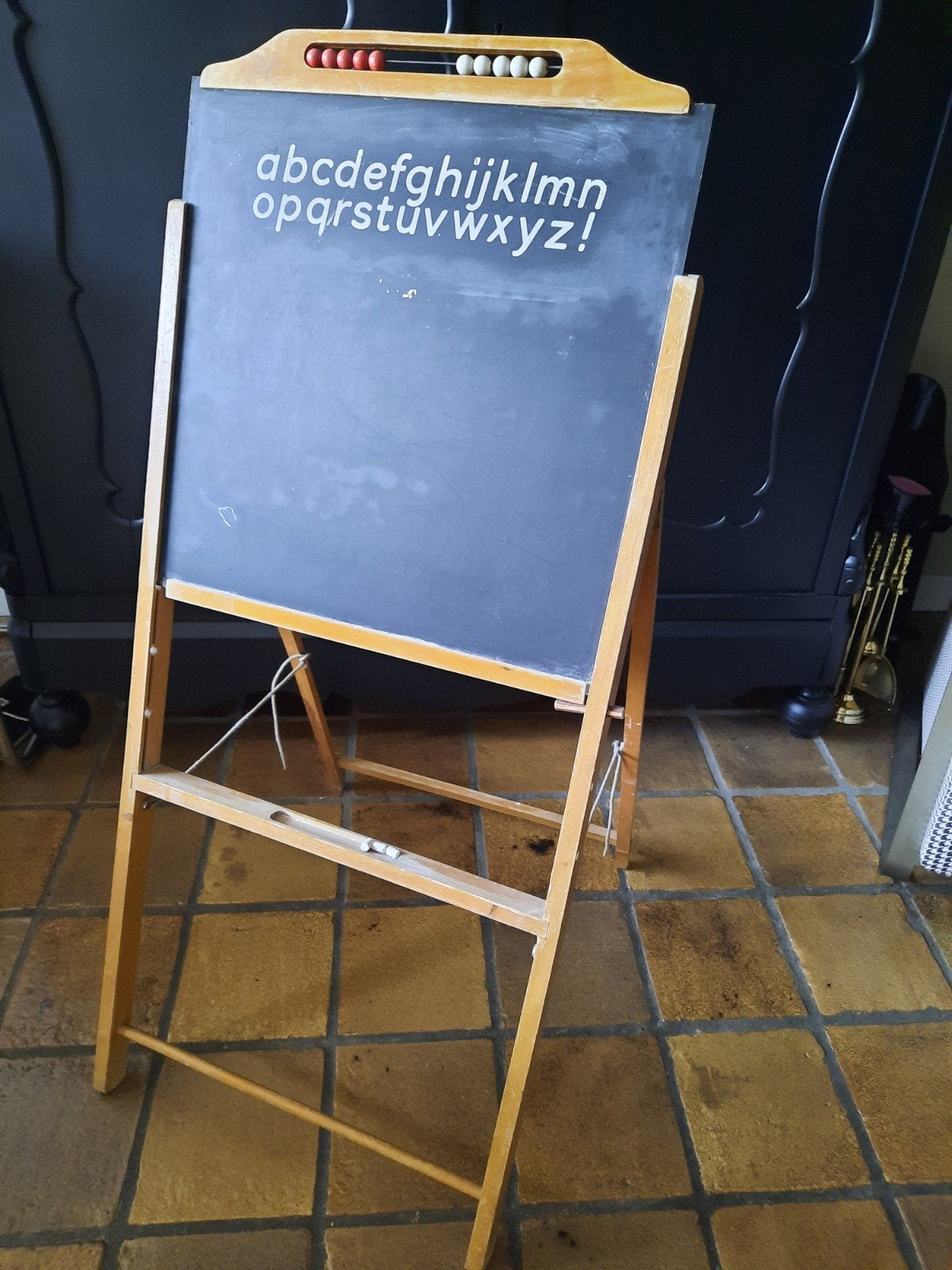 oud schoolbord, Ophalen, Gebruikt, Krijtbord