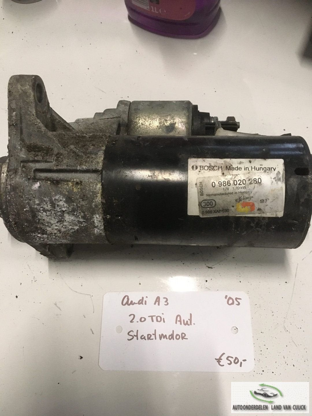 Audi A3 2.0 tdi automaat 2005 Startmotor, Gebruikt, -, -, Ophalen of Verzenden