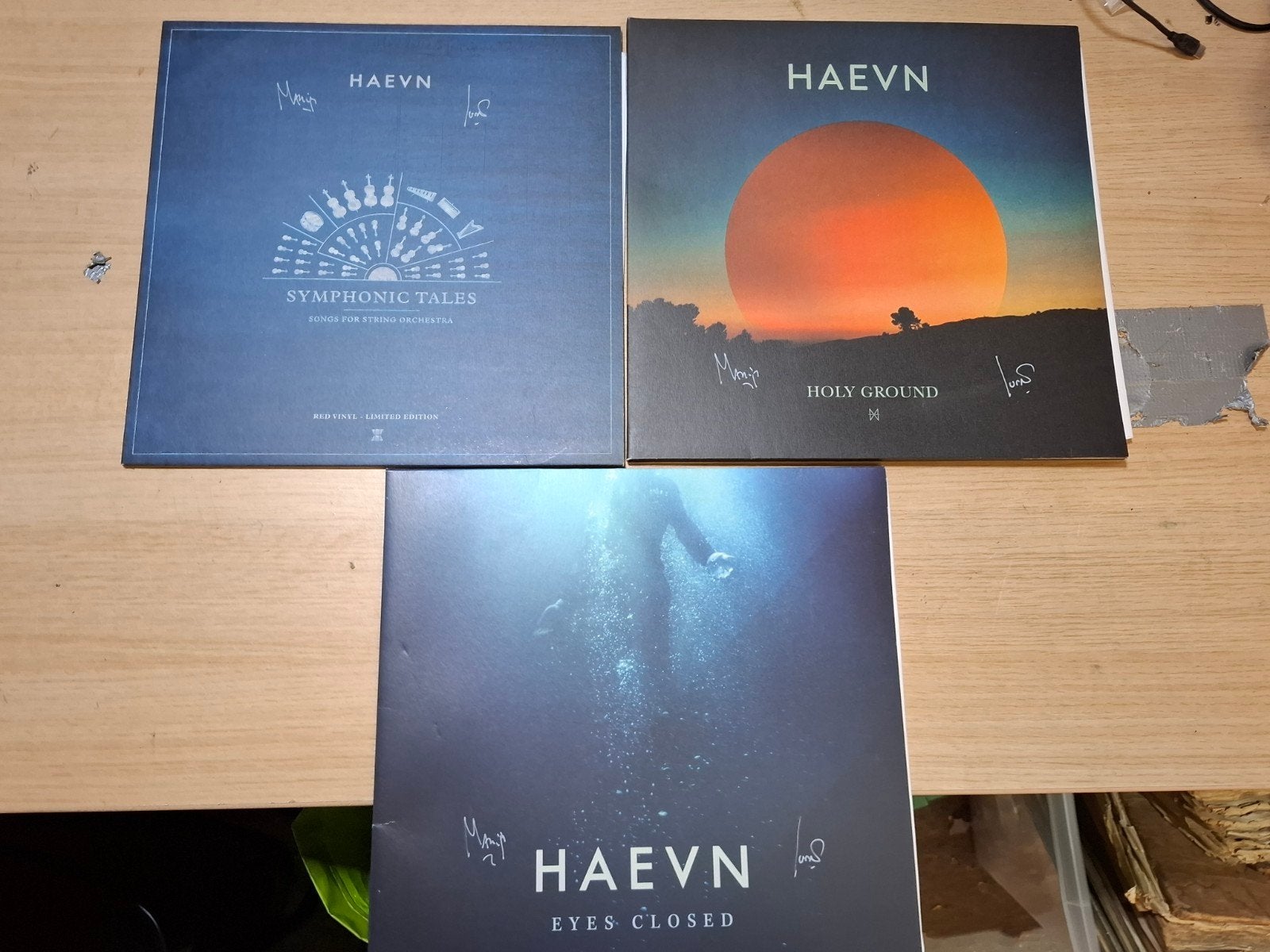 HAEN vinyl collectie Holy Ground, Eyes Closed, Symphonic Tal, LP, Pop, Ophalen of Verzenden, Zo goed als nieuw