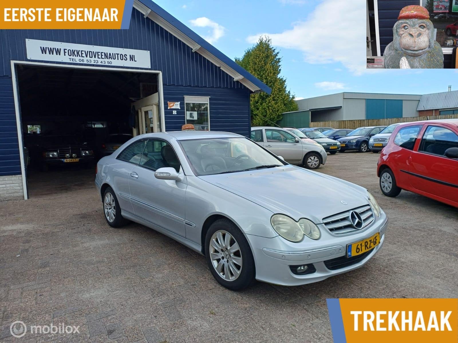Mercedes CLK-klasse Coupé 200 K. Elegance Garantie, alle in, Automaat, Achterwielaandrijving, Gebruikt, 4 cilinders